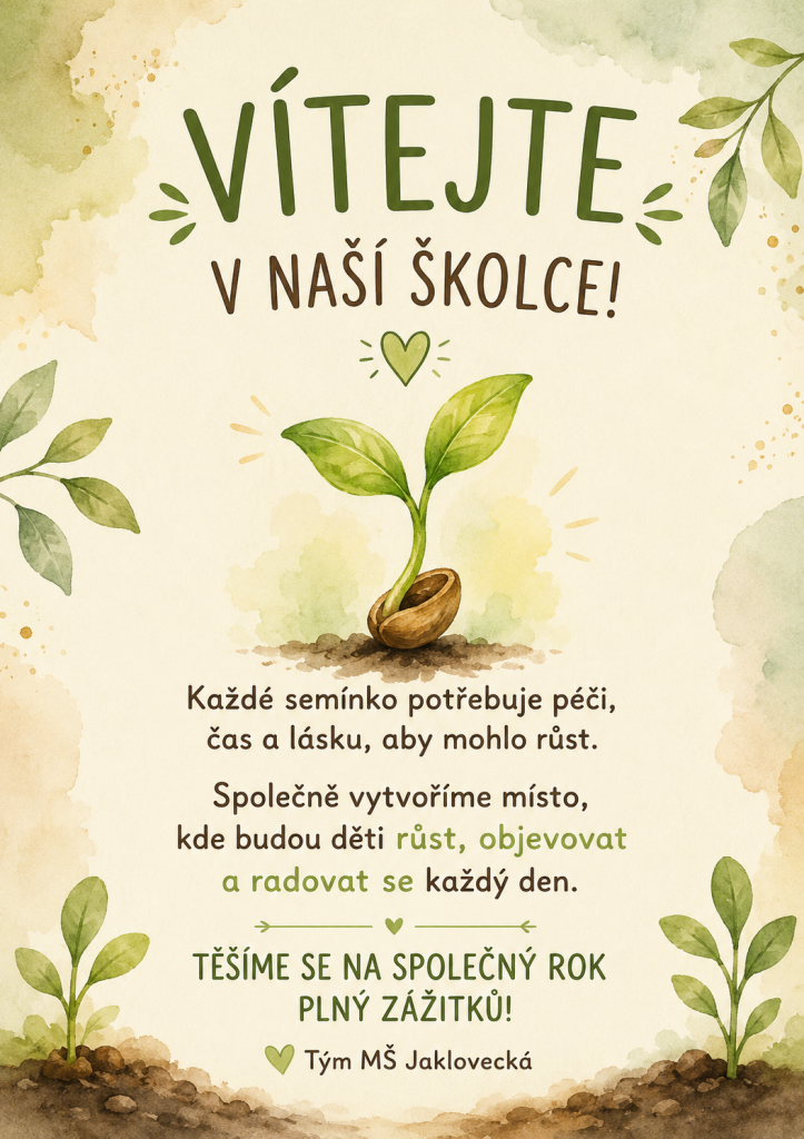 Vítejte v novém školním roce