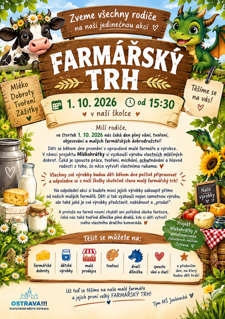 Farmářský trh u nás ve školce