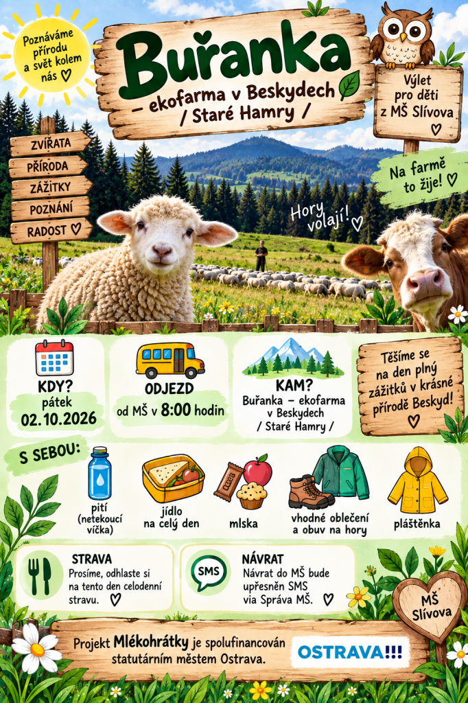 Výlet na ekofarmu Buřanka – Mlékohrátky